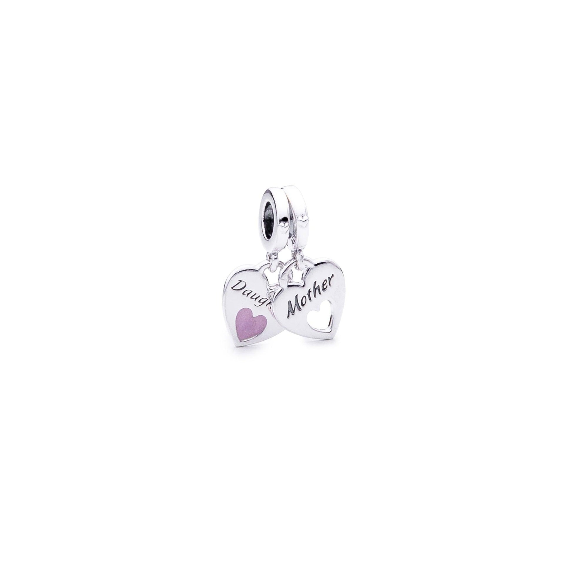 Pandora Charm Pendente Cuori Mamma e Figlia divisibile 799187C01