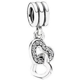 Pandora Charm Pendente Cuori intrecciati 791242CZ