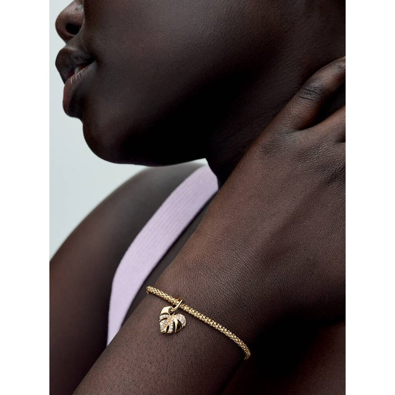 Pandora Charm Pendente Foglia di Monstera Scintillante 763349C01