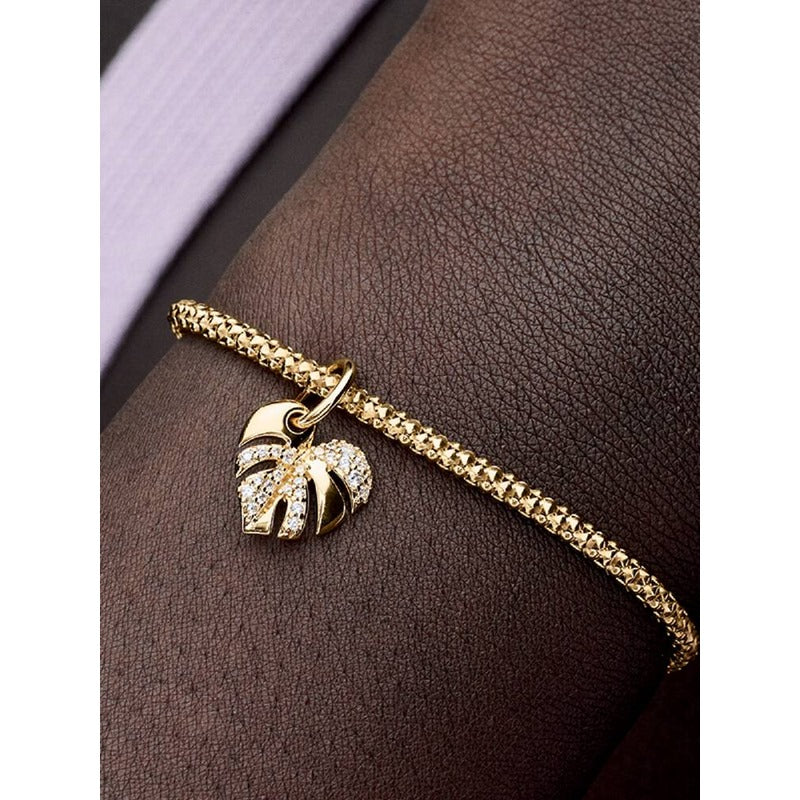 Pandora Charm Pendente Foglia di Monstera Scintillante 763349C01