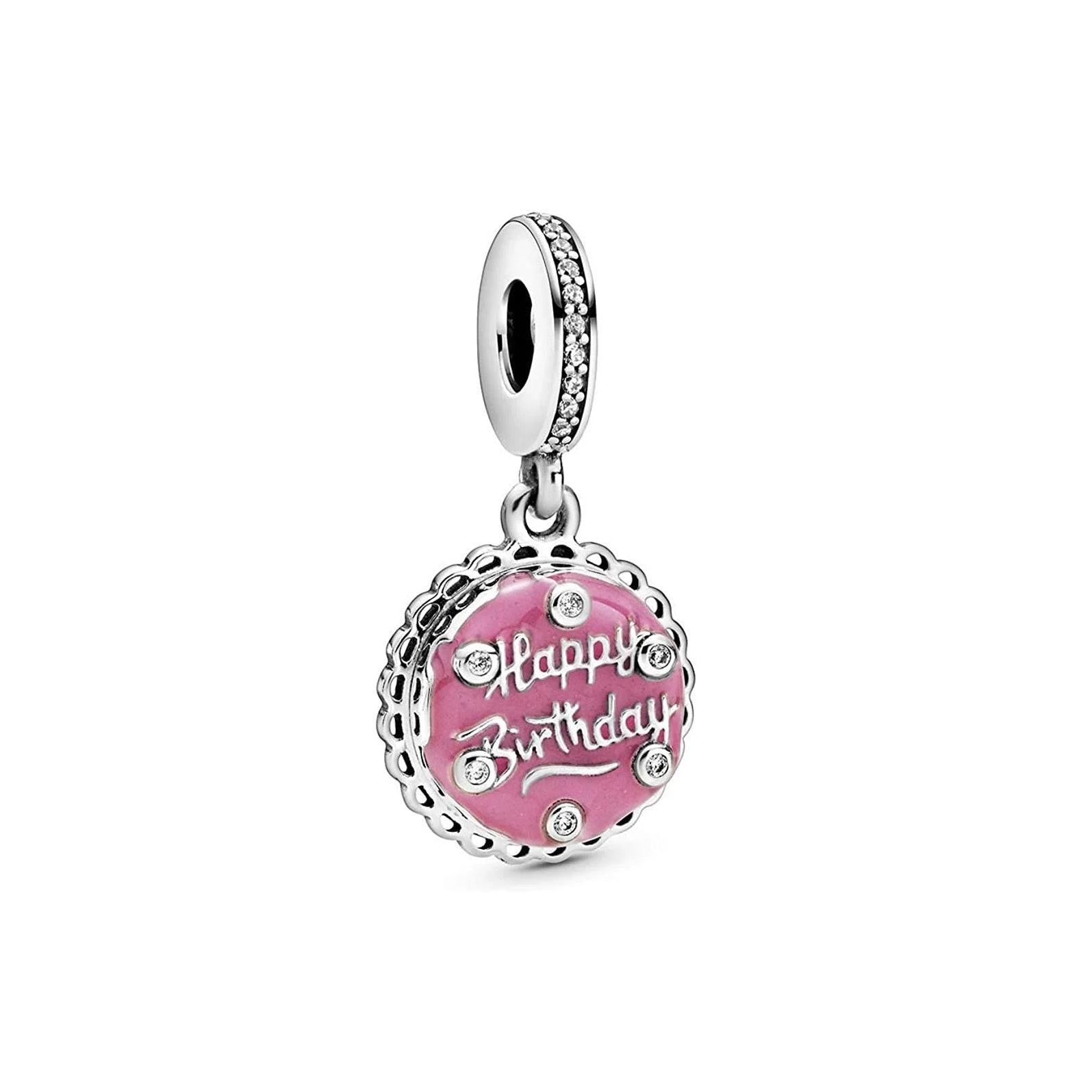 Pandora Charm Pendente Torta di Compleanno Rosa 798888C01