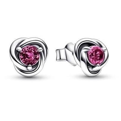 Pandora Orecchini Cerchi Eterni Rosa Ottobre 292334C05
