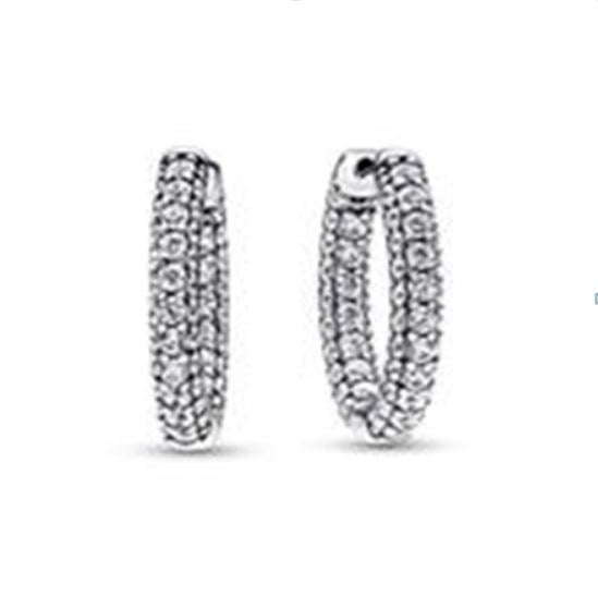 Pandora Orecchini Cerchi Pavè Fascia Singola 292624C01