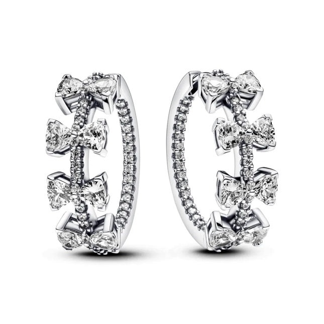 Pandora Orecchini Cerchi con Fiocchi Luminosi 293545C01