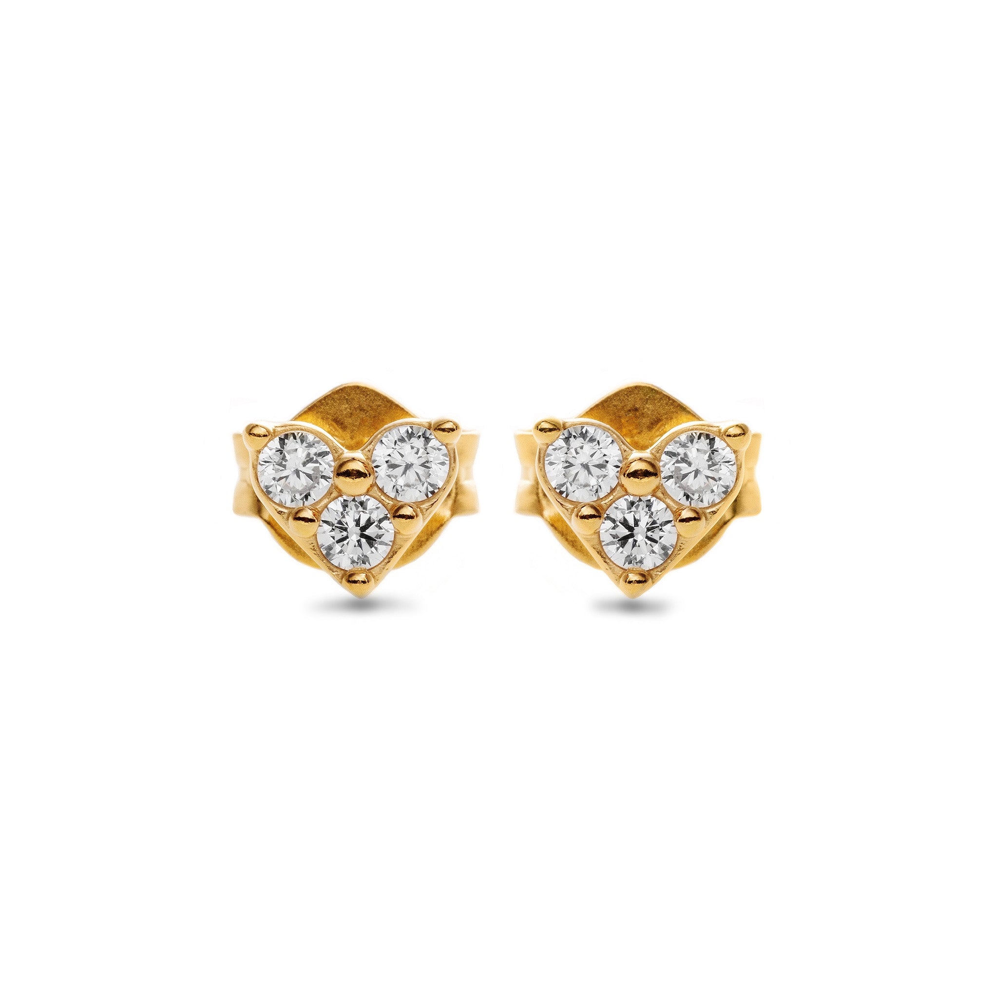 Pandora Orecchini Cuori con Tre Pietre 263003C01