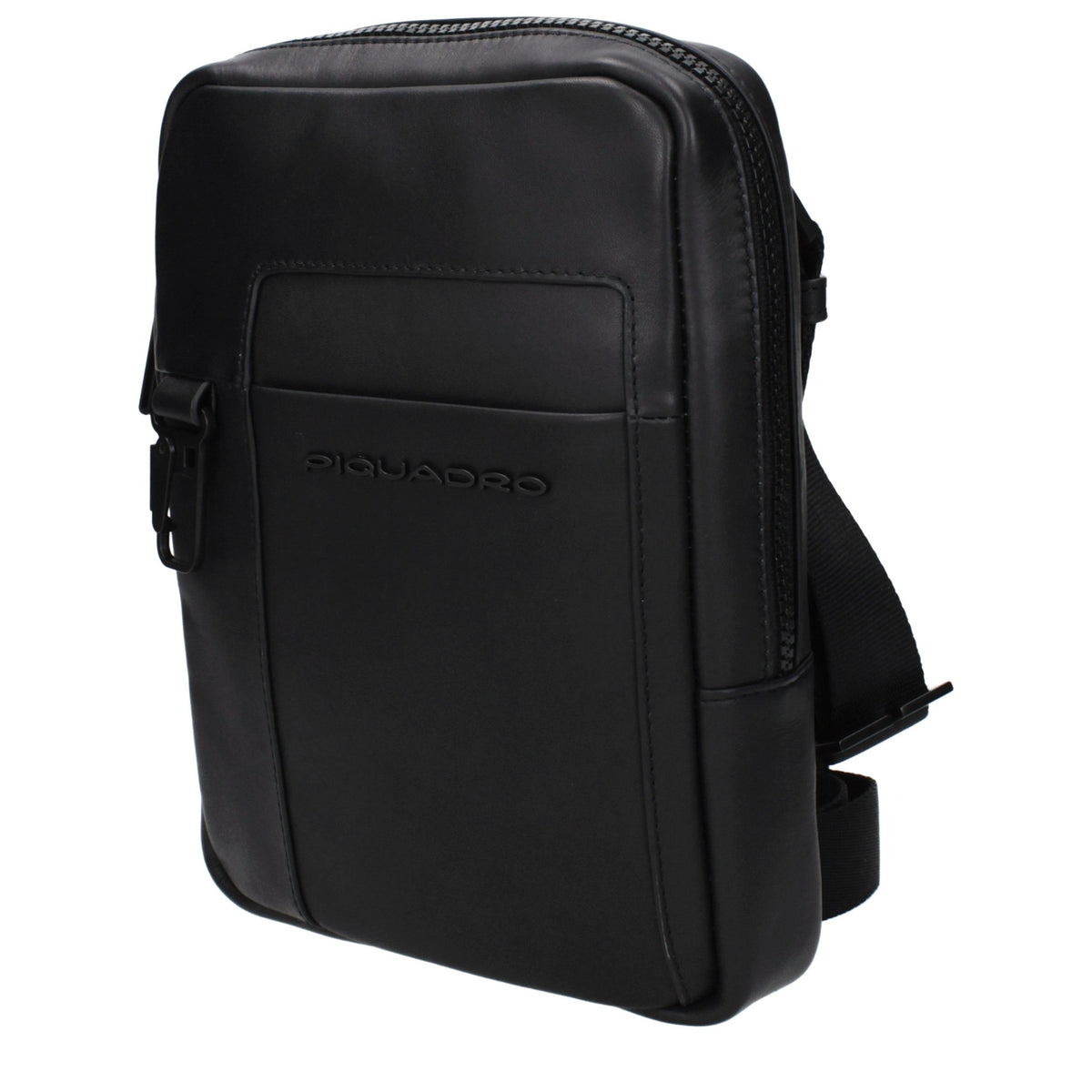 Piquadro Black Leather Shoulder Bag CA3084S123N