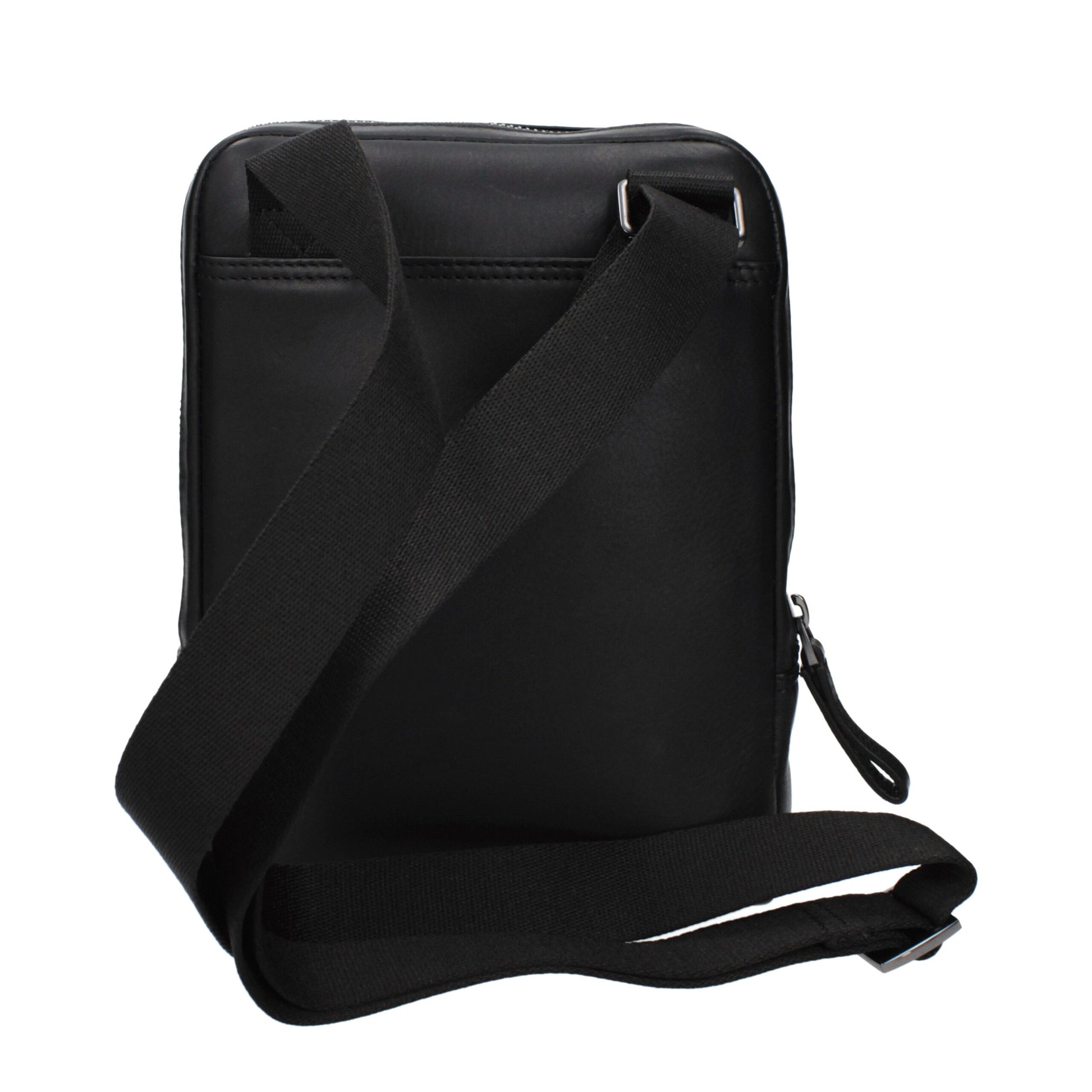 Piquadro Borsa a Tracolla in Pelle Nera OUTCA4263S94N Effetto Vintage