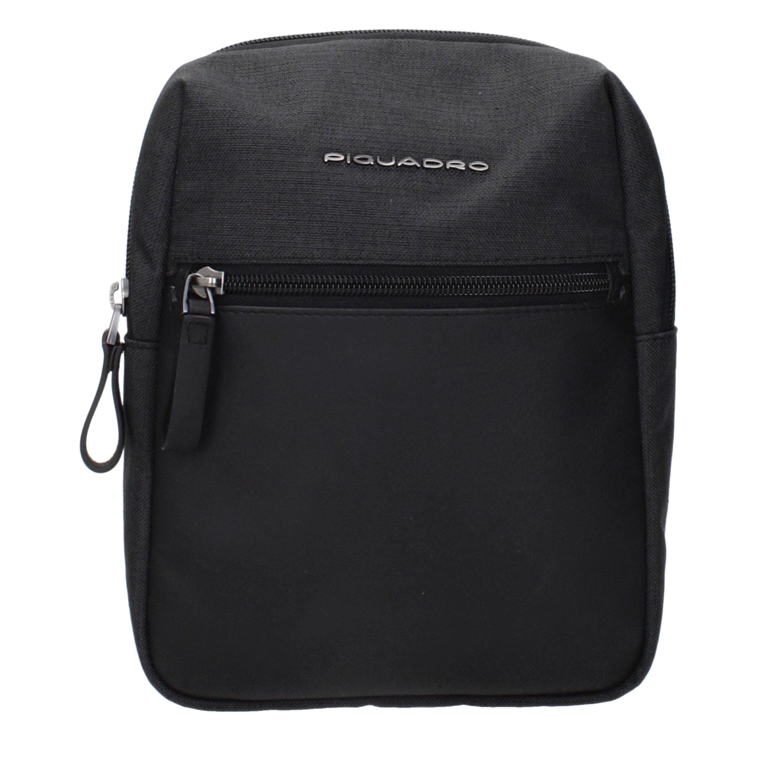 Piquadro Borsa a Tracolla in Tessuto Nero CA4481W98N