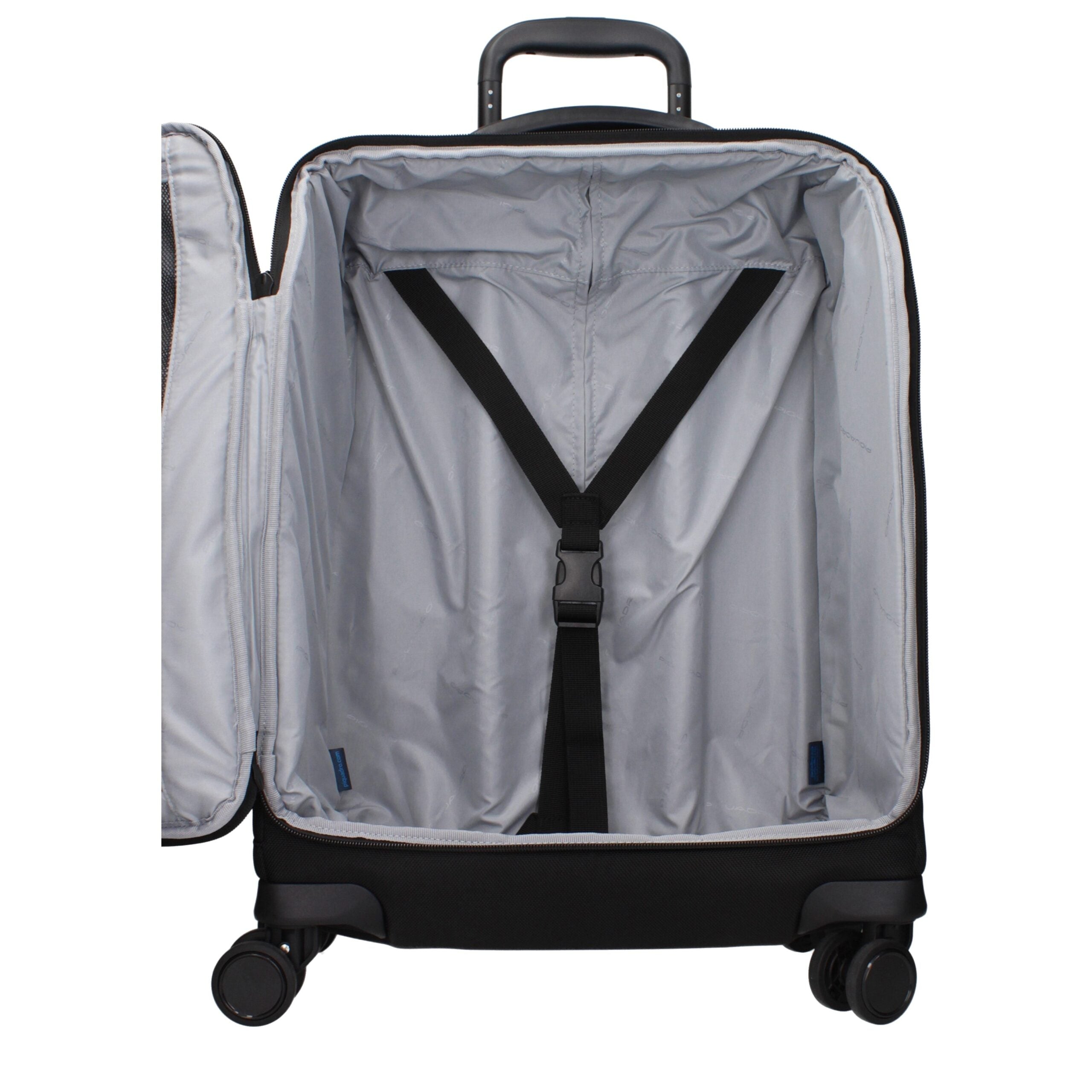 Piquadro Trolley Cabina in Tessuto Nero BV4343X19N (Chiusura TSA)