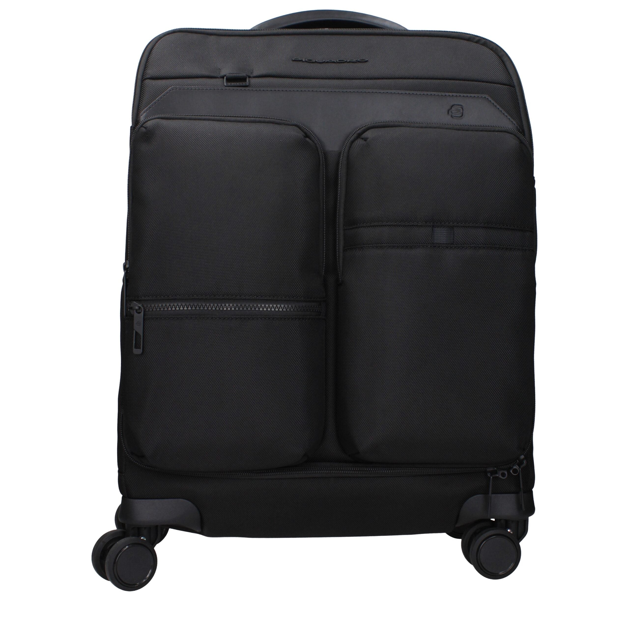 Piquadro Trolley Cabina in Tessuto Nero BV4343X19N (Chiusura TSA)