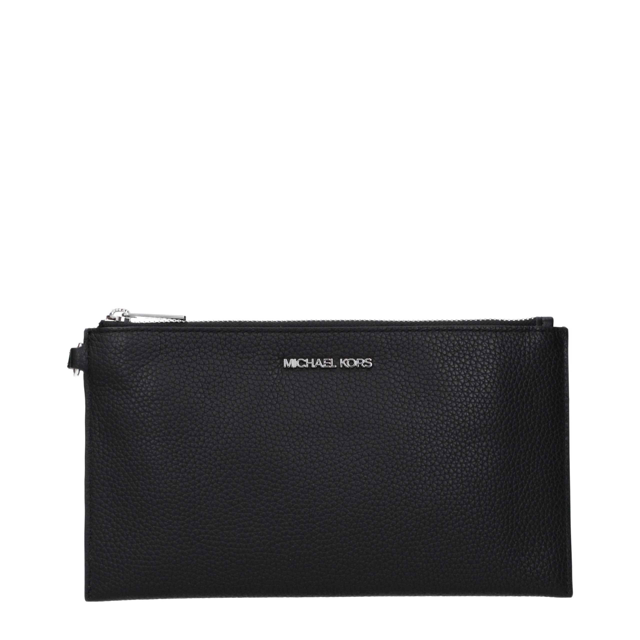 Pochette Michael Kors Jet Set Travel in Pelle Nera