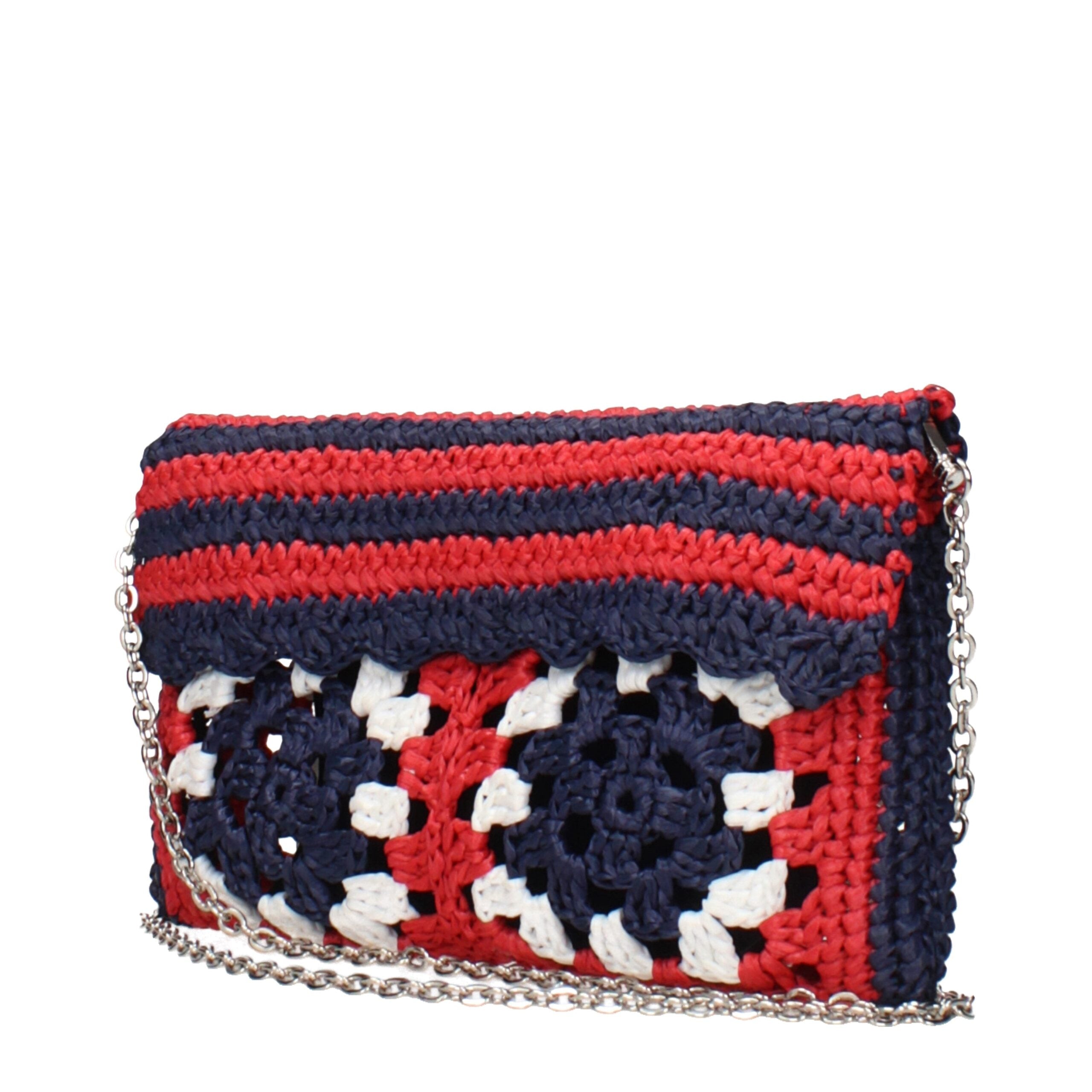 Pochette Miu Miu in Rafia Multicolore