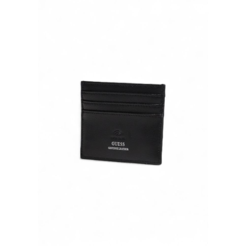 Portacarte Uomo Guess MESTRE in Vera Pelle Nera