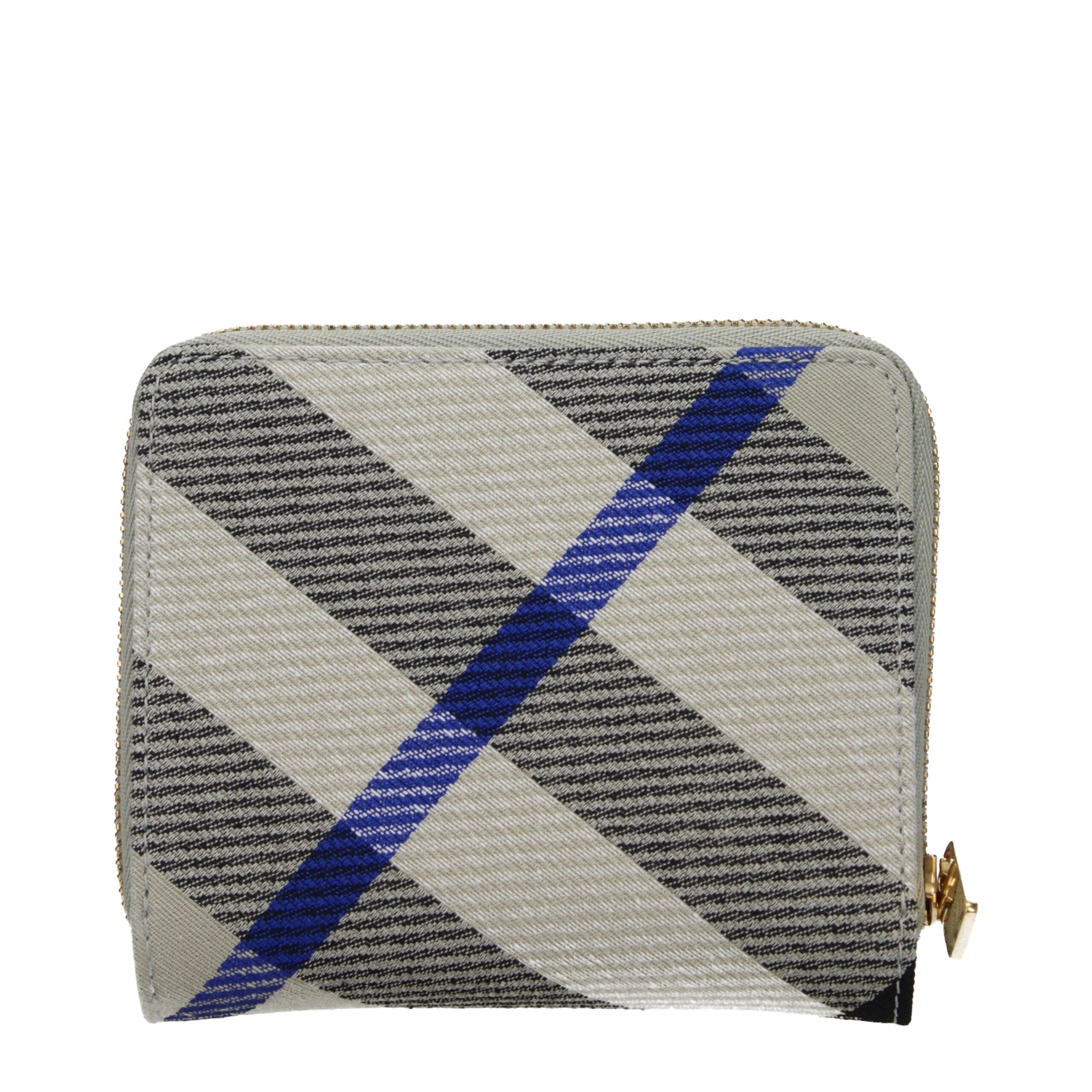Portafoglio Bifold Burberry in Tessuto Check Beige con Portamonete