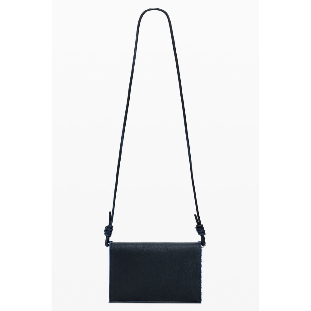 Portafoglio Donna Desigual MATILDA TINY ZIP CAPSULE in Polietilene Nero, Tracolla Removibile