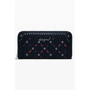 Portafoglio Donna Desigual Yankee Fiona in Polietilene Nero, Multi-Scomparto