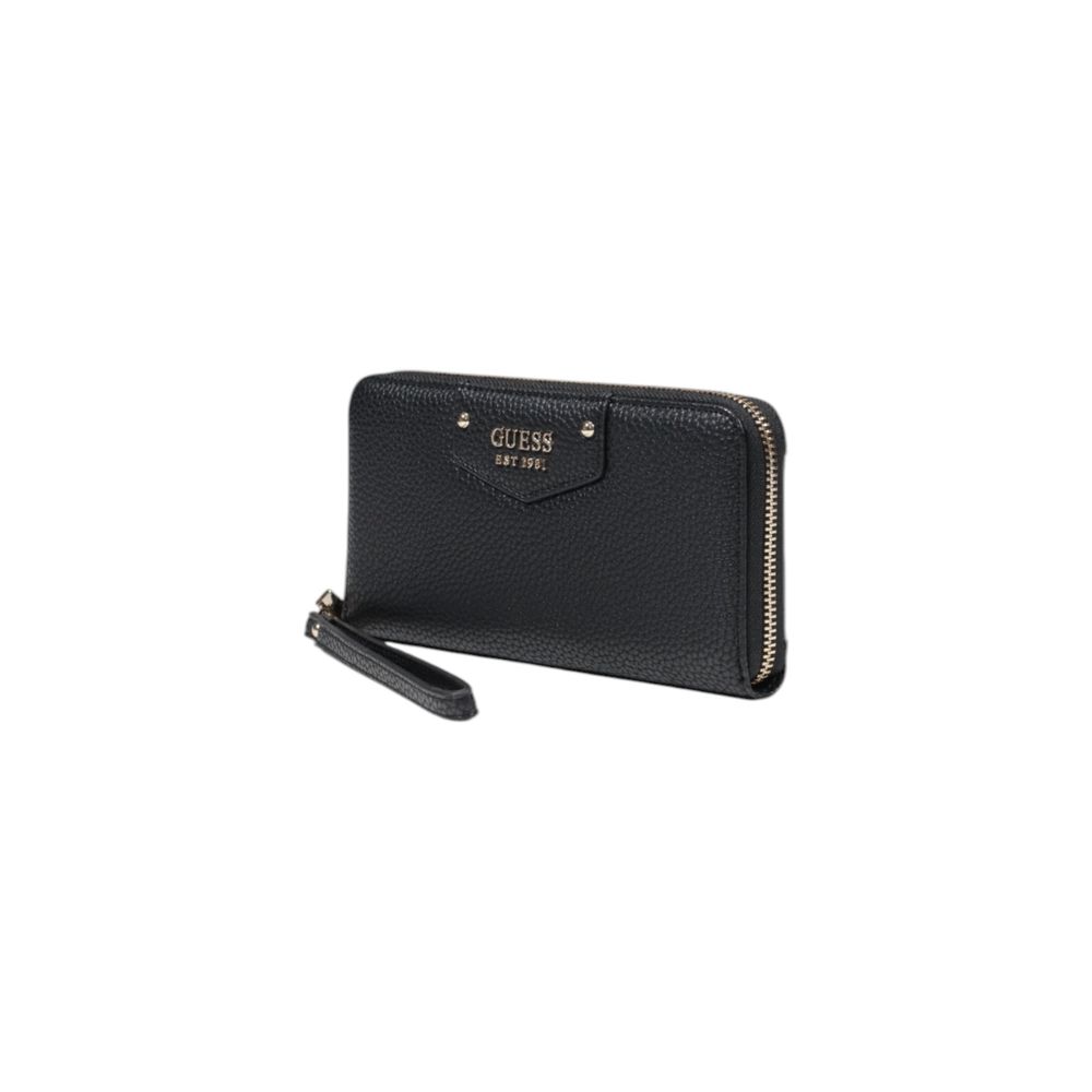 Portafoglio Grande Donna Guess DOWNTOWN CHIC Zip Around Nero