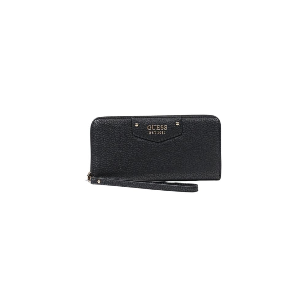 Portafoglio Grande Donna Guess DOWNTOWN CHIC Zip Around Nero