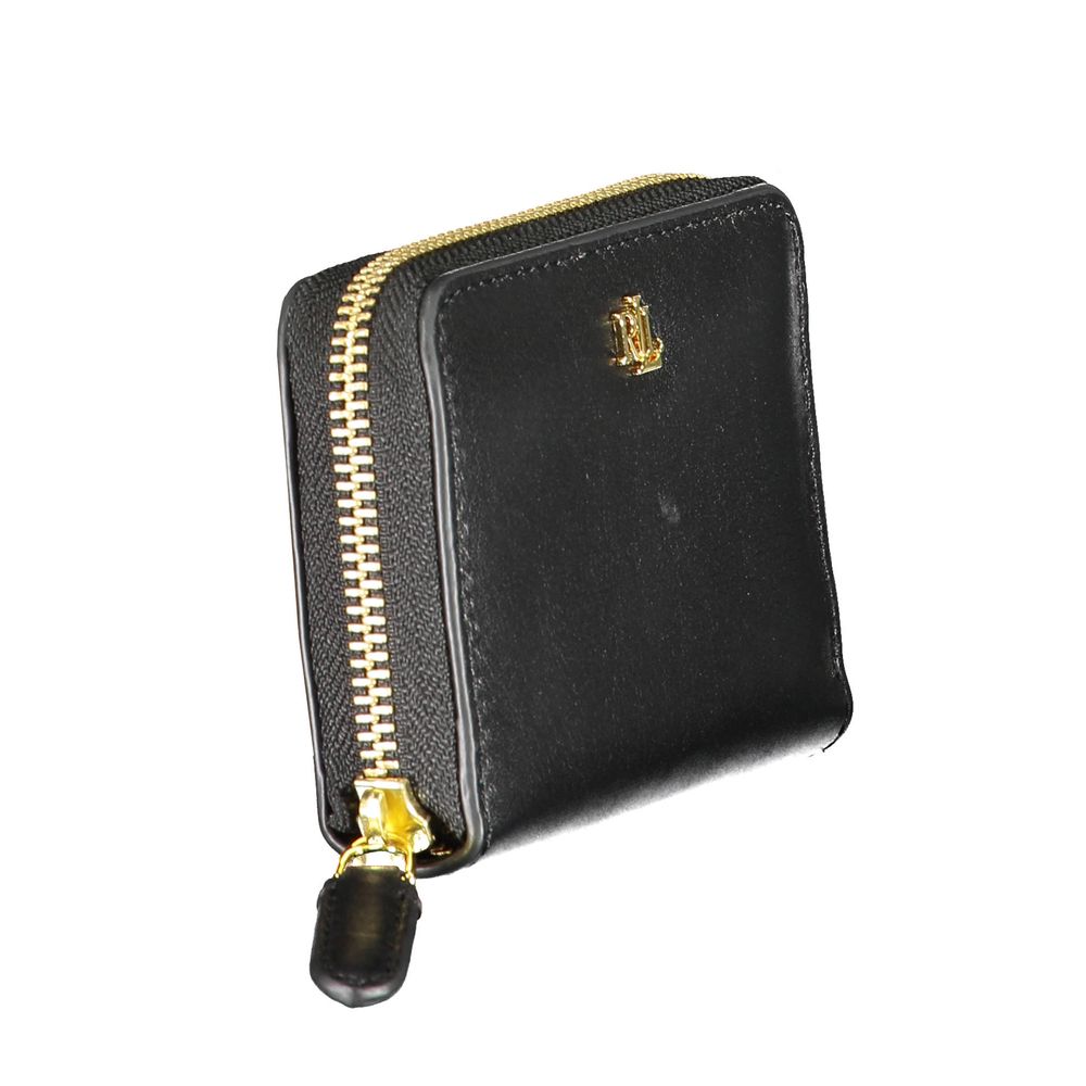 Portafoglio Lauren Ralph Lauren Sm Zip Wallet in Pelle Nero