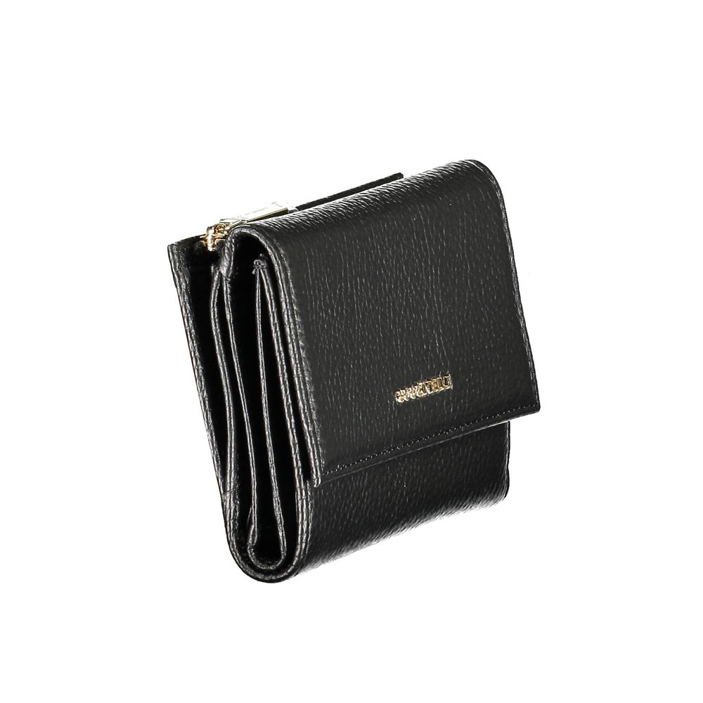Portafoglio Medio Donna Coccinelle Metallic Soft in Pelle Bottalata Nera