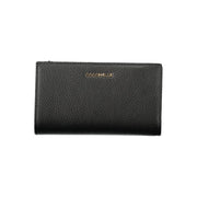 Portafoglio Medio Donna Coccinelle Metallic Soft in Pelle Nera