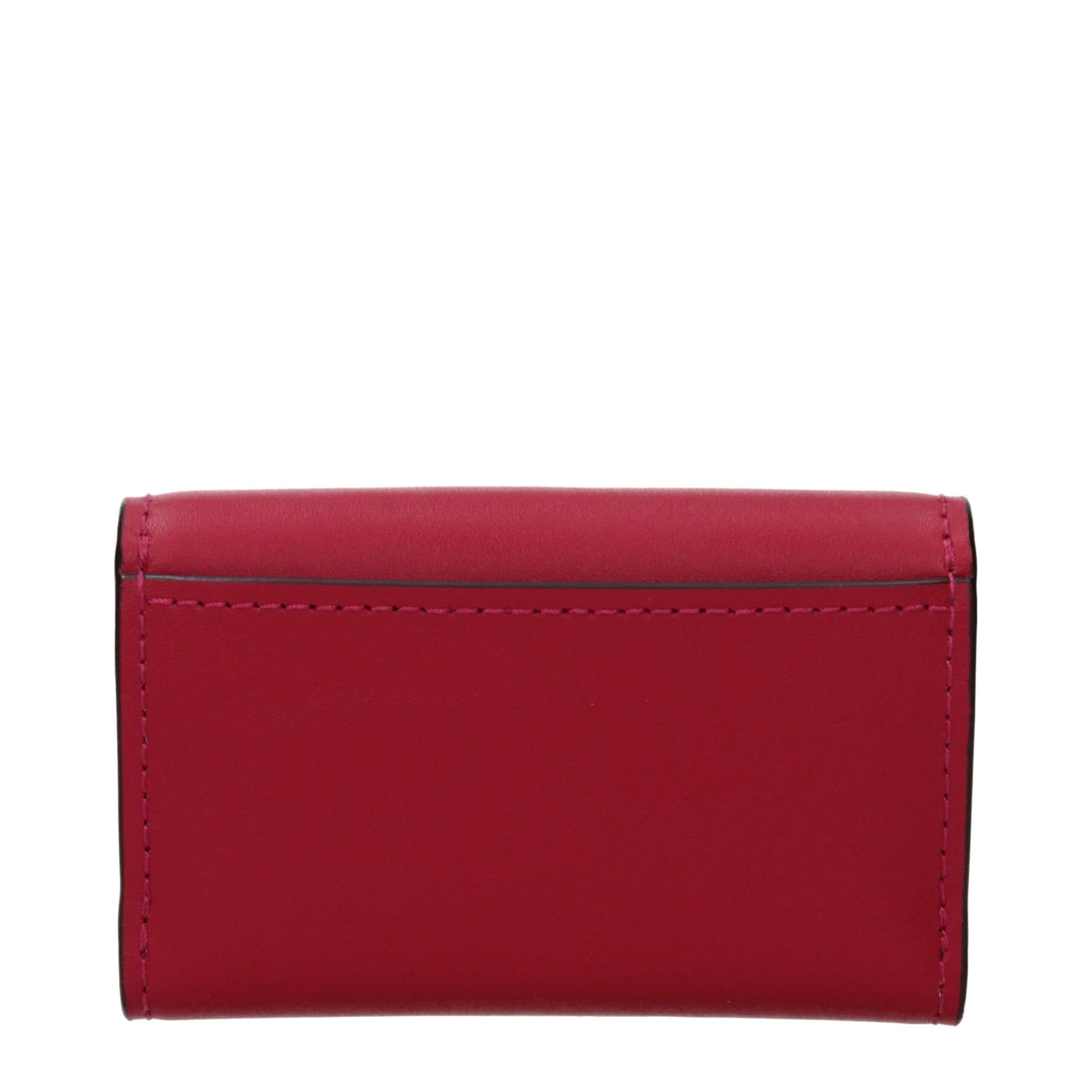 Portamonete Michael Kors Lyra in Pelle Rosso Lampone
