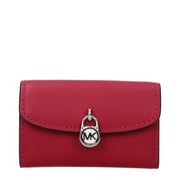 Portamonete Michael Kors Lyra in Pelle Rosso Lampone
