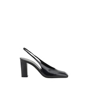 Prada Décolleté Nere in Pelle con Punta Quadrata e Slingback