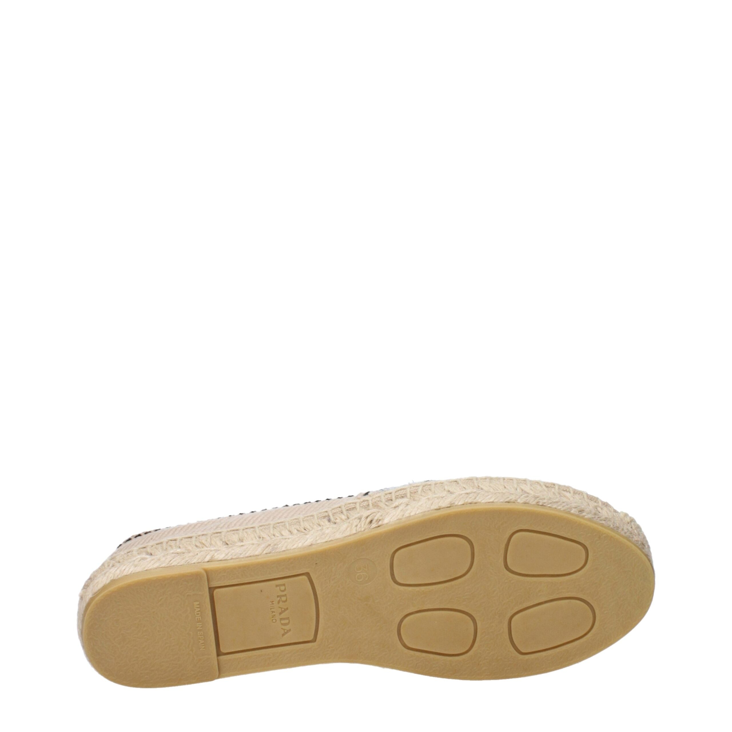 Prada Espadrillas Beige in Tessuto Stampa Variabile