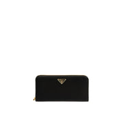 Prada Portafoglio Donna Zip Around in Nylon Nero (20x11x2.5 cm)