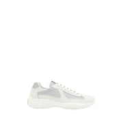 Prada Sneakers America's Cup Basse Bianche in Pelle e Poliammide