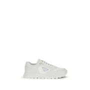 Prada White Recycled Polyamide Athletic Sneakers