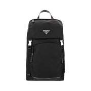 Prada Re-Nylon and Saffiano Leather Backpack 2VZ135 Black