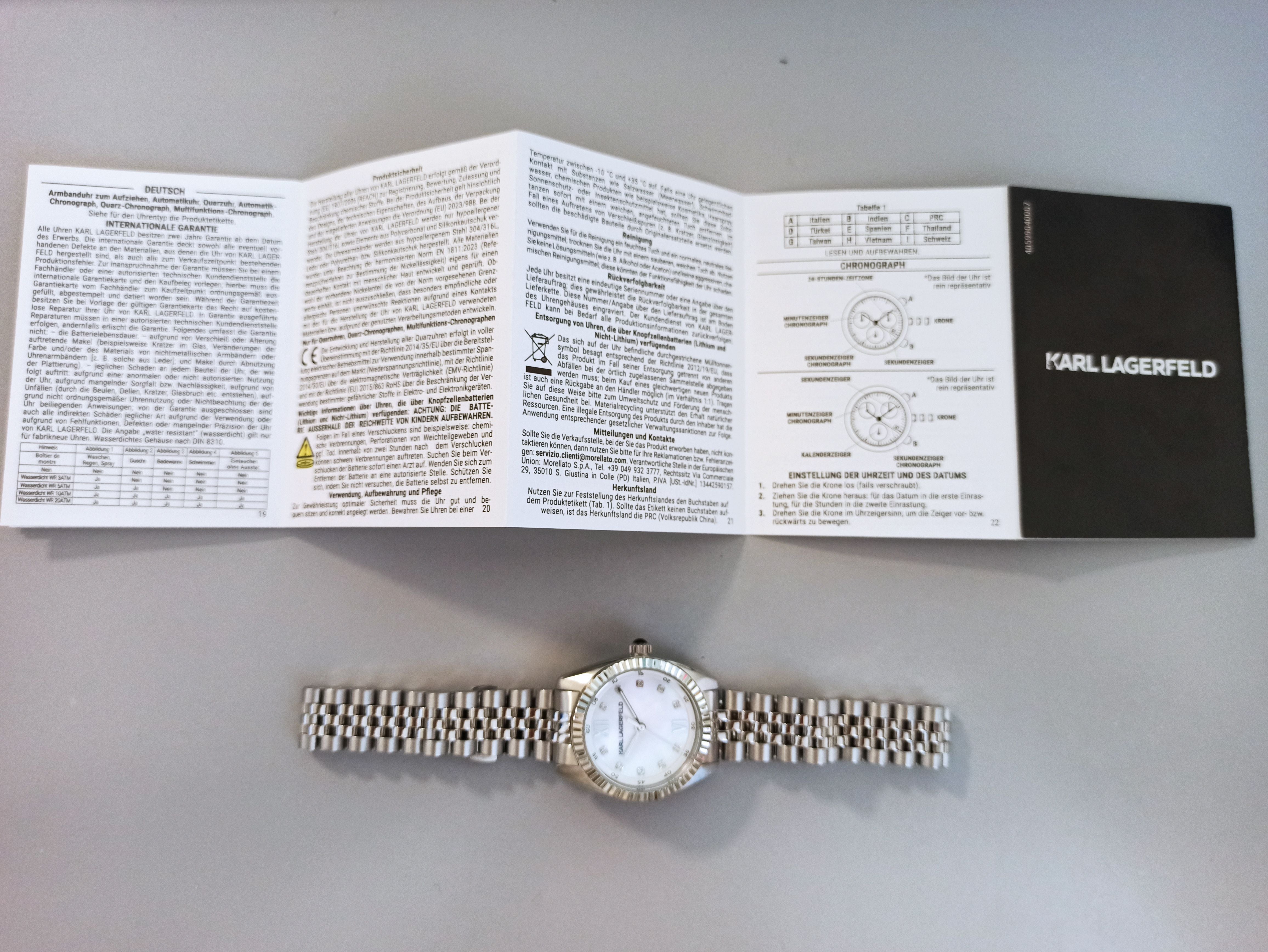 Orologio Karl Lagerfeld R0553109506 Donna