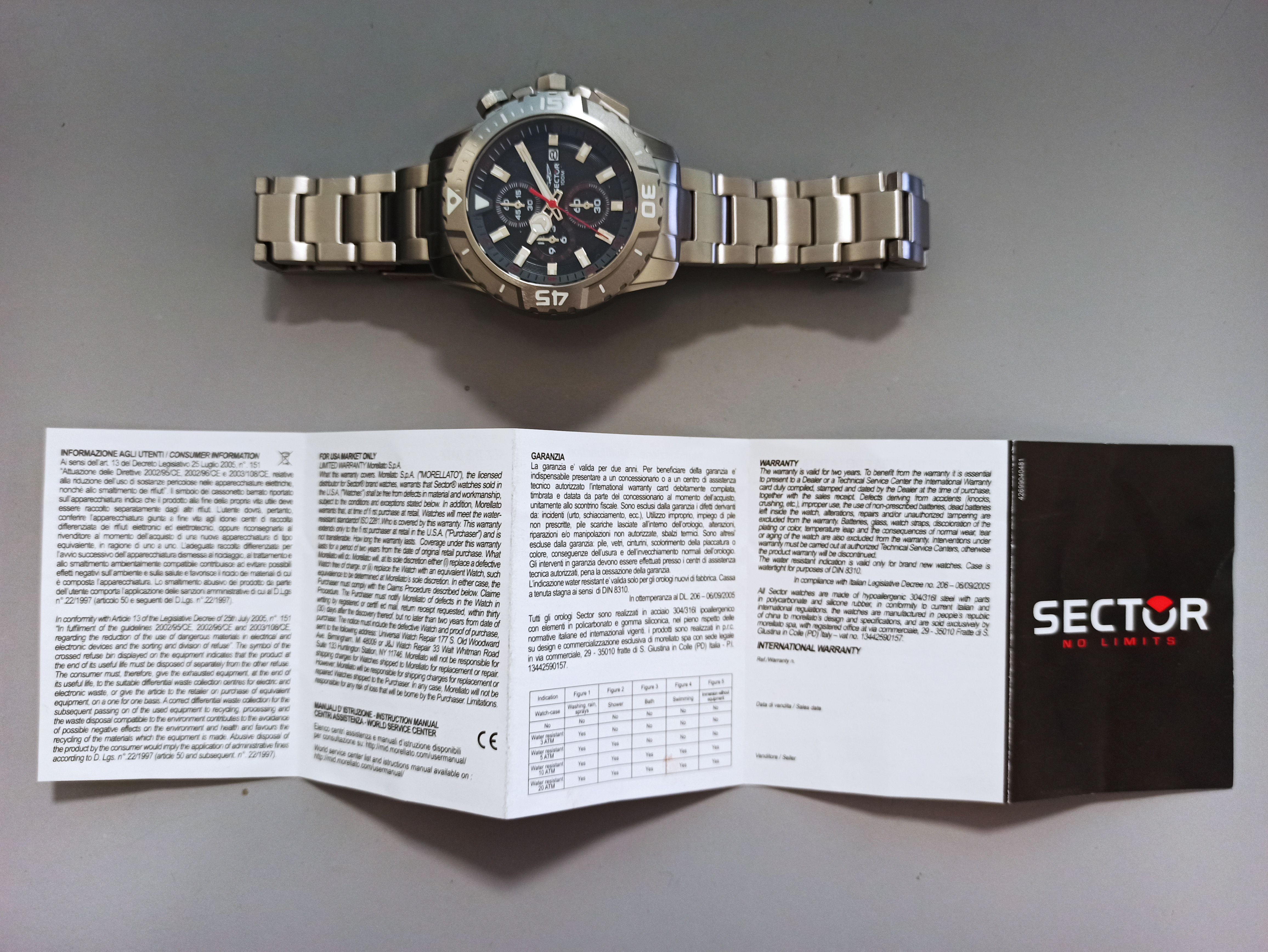 Orologio Sector R3273735006 Uomo