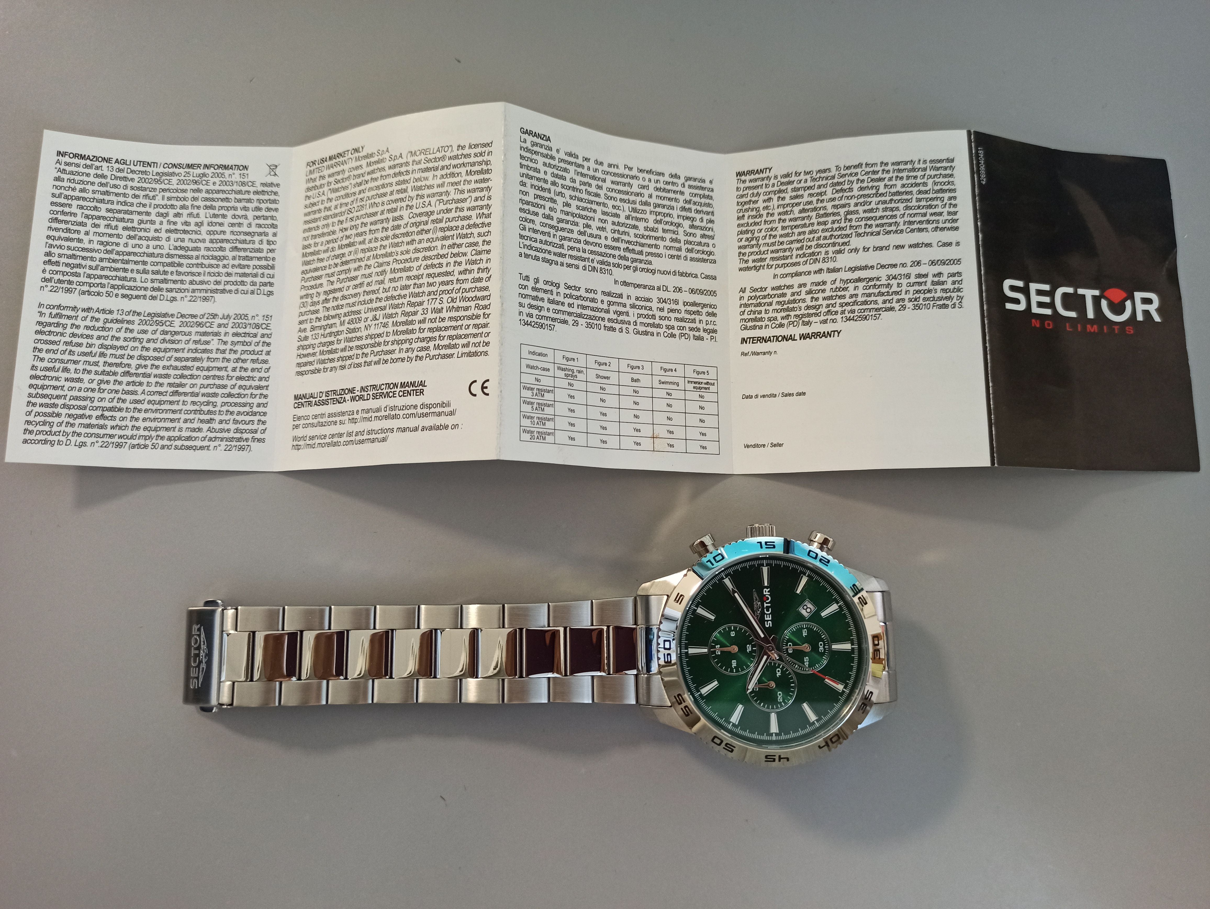 Orologio Sector R3273778012 Uomo