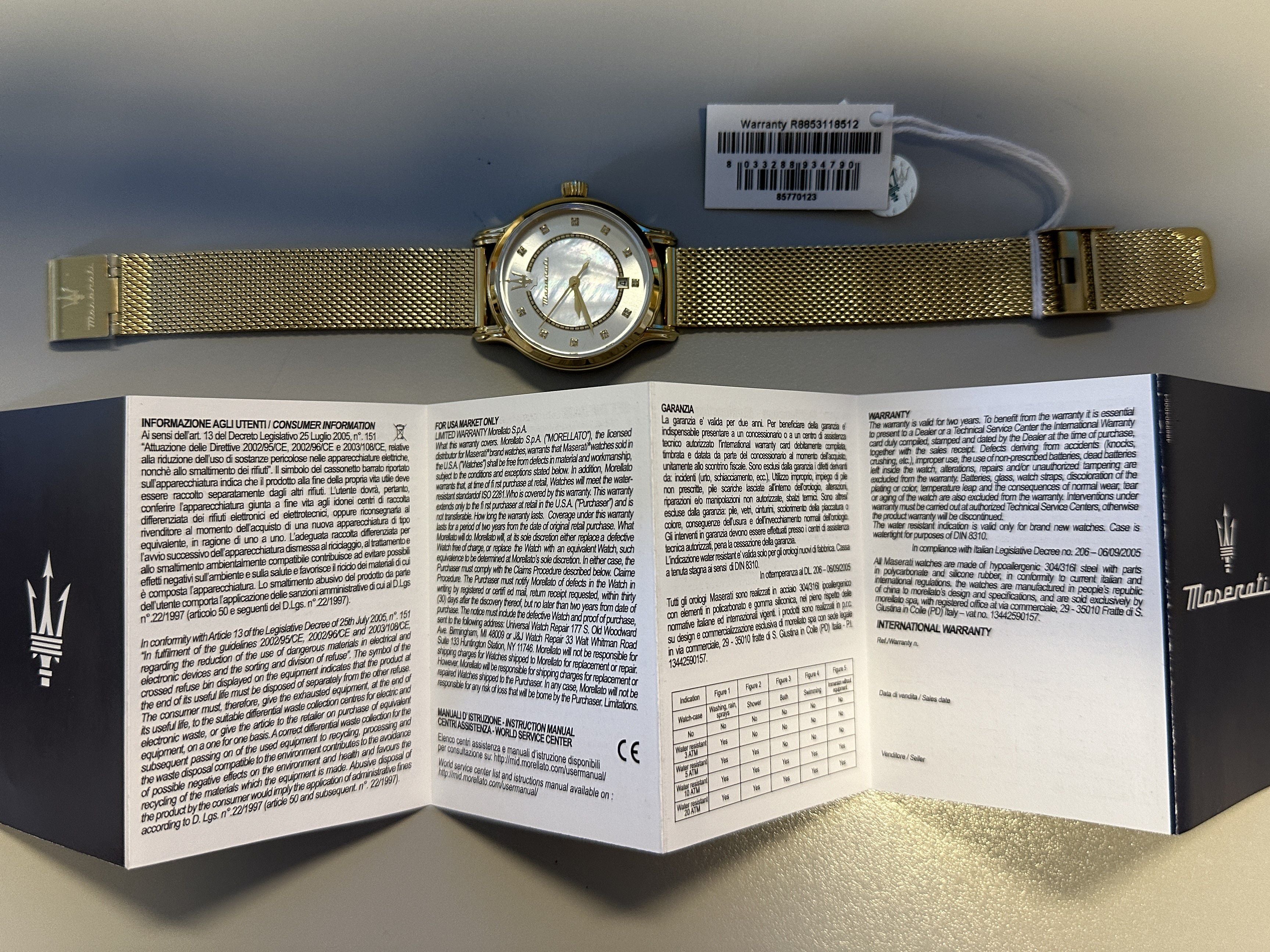 Orologio Maserati R8853118512 Donna