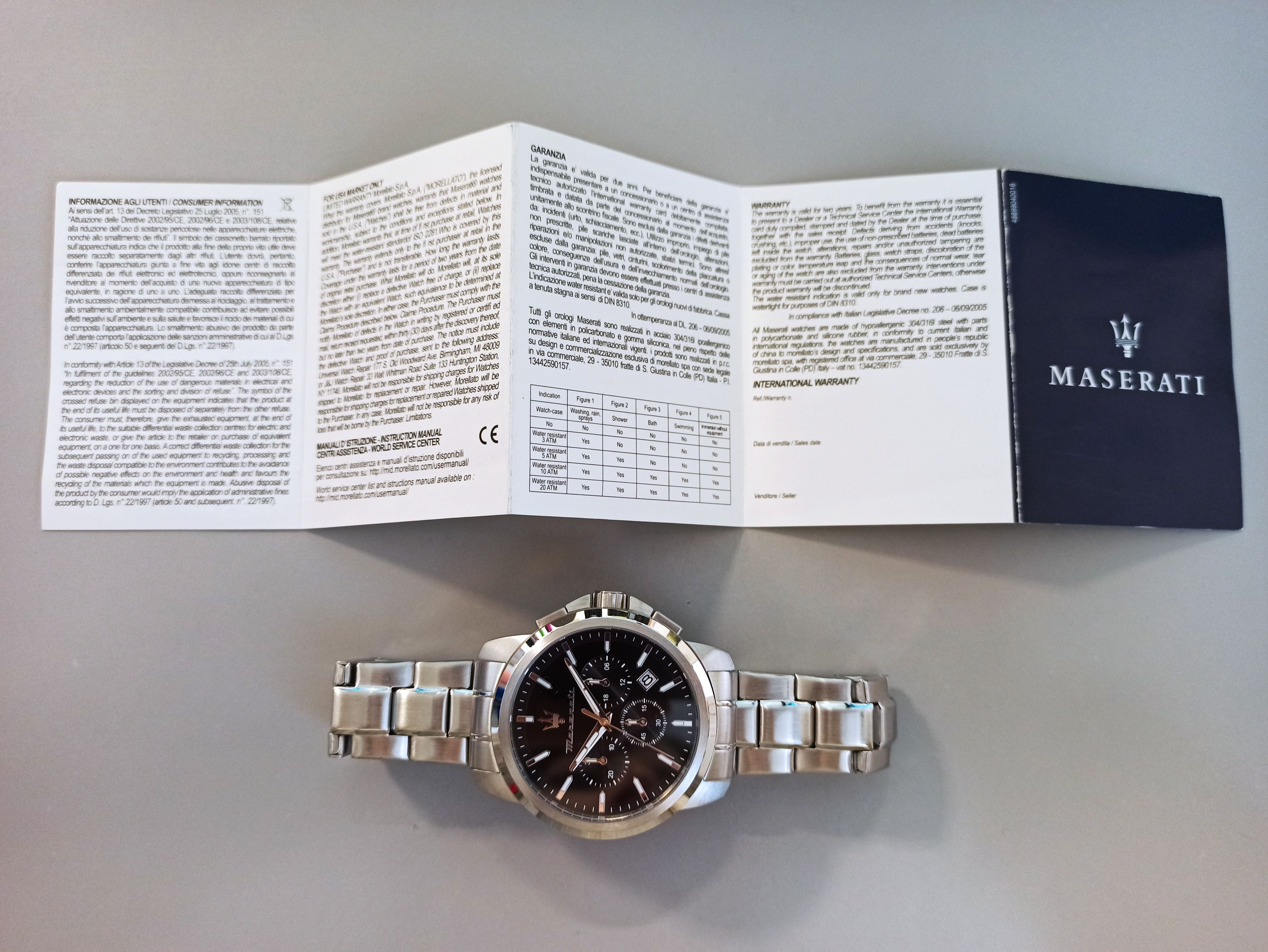 Orologio Maserati R8873621046 Uomo