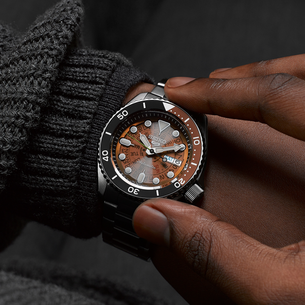 Seiko 5 Sports SRPJ47K1 Automatic Transparent Blue