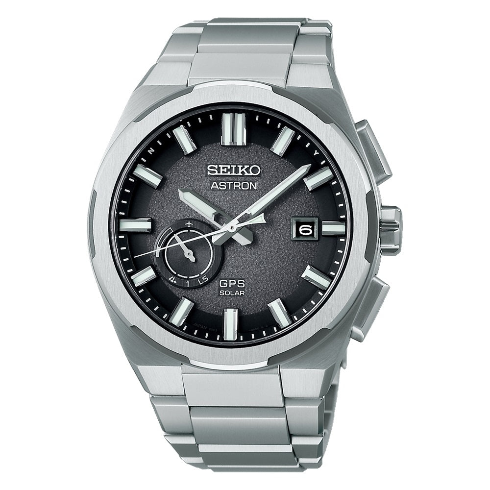 Seiko Astron GPS Solar SSJ025 Titanium Black