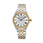 Seiko Quartz SUR612P1 Women's Two-Tone Rose Gold White