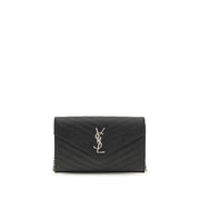 Saint Laurent Black Calf Leather Bos Taurus Wallet