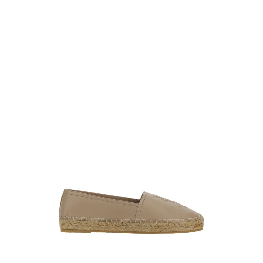 Saint Laurent Espadrillas Marroni in Pelle di Agnello AW25