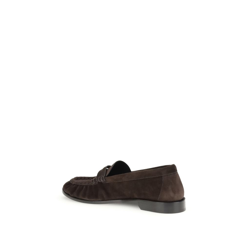 Saint Laurent Loafer Cassandre Marrone in Pelle di Vitello