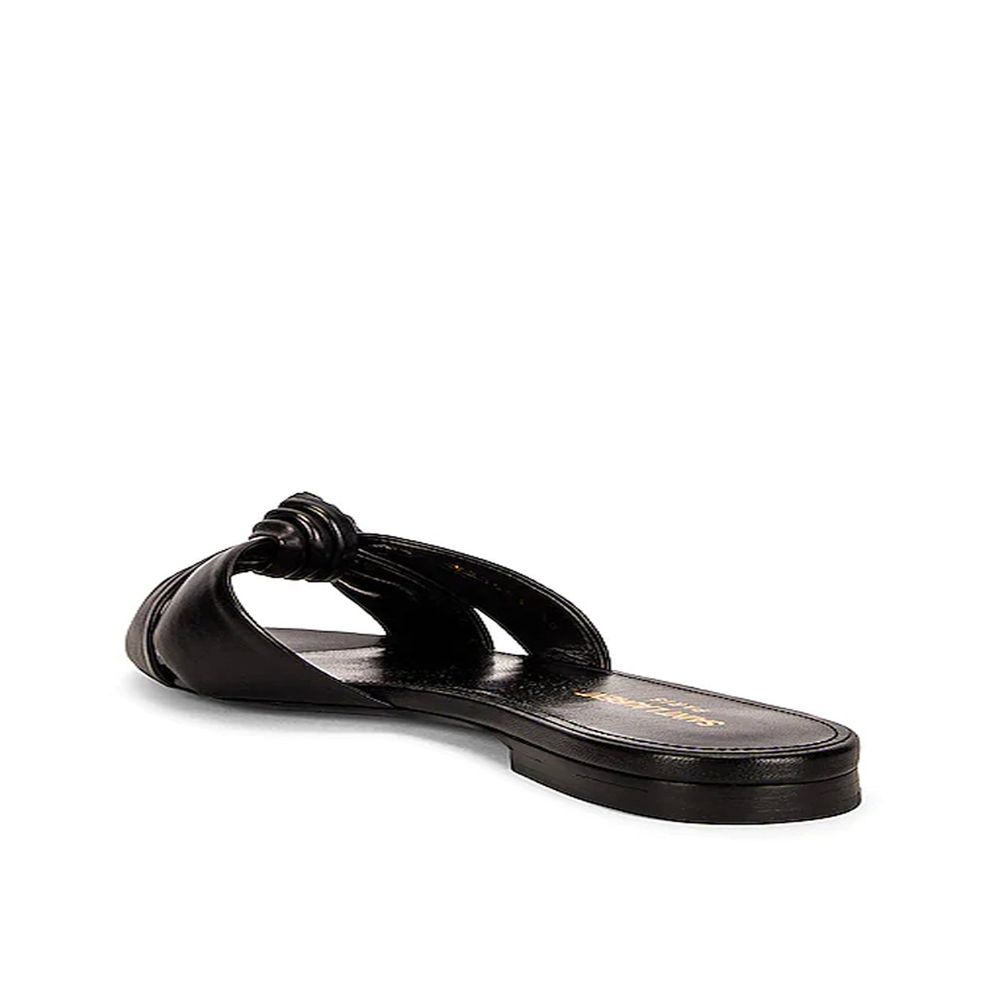 Saint Laurent Slides Nere in Pelle di Vitello