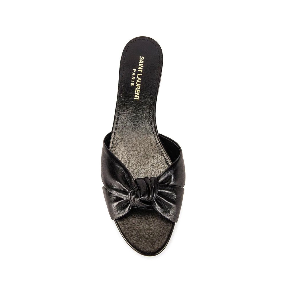Saint Laurent Slides Nere in Pelle di Vitello