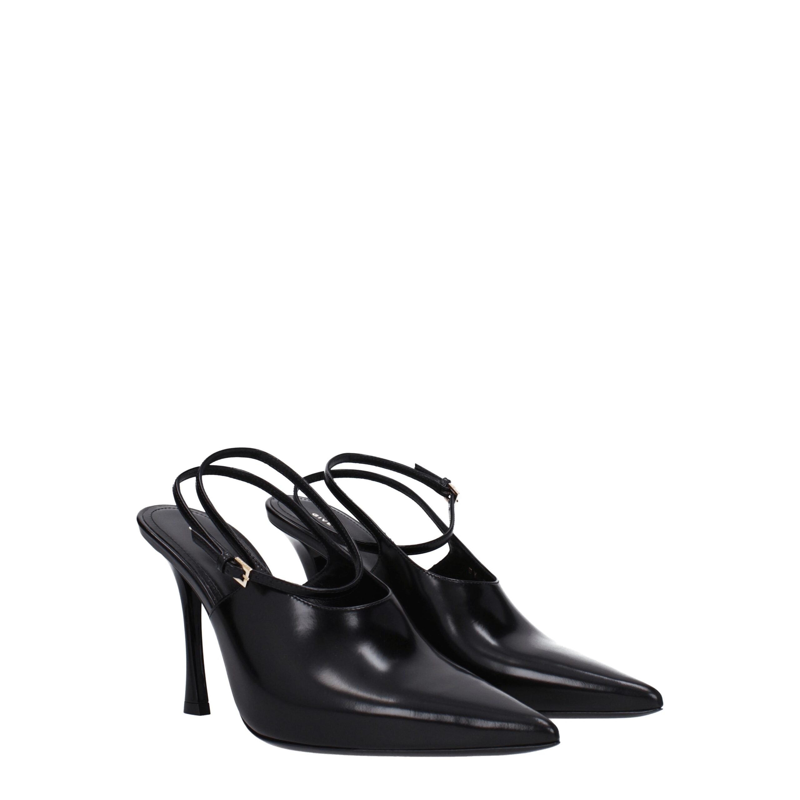 Sandali Givenchy High Heel Neri in Pelle con Tacco Alto (9.5 cm)