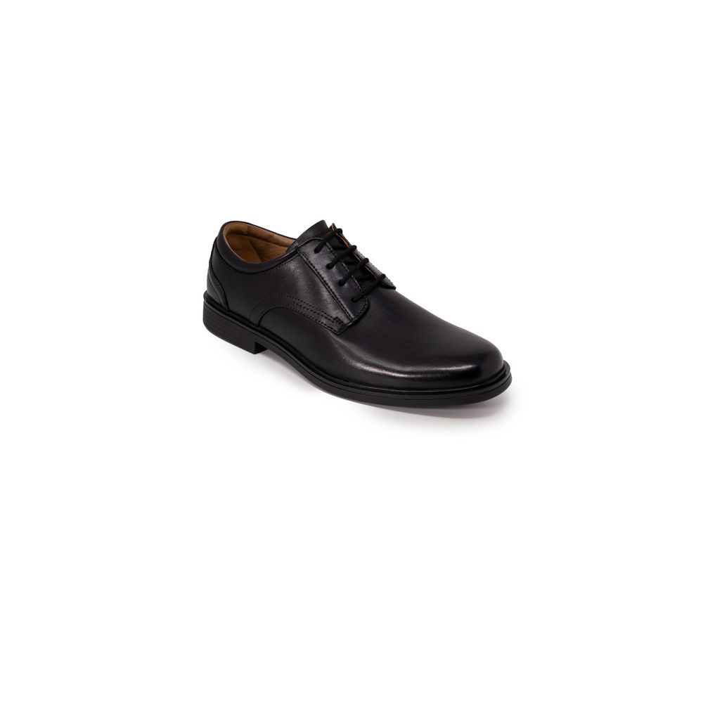 Scarpe Stringate Uomo Clarks Un Aldric Lace in Pelle Nera, 5 Occhielli