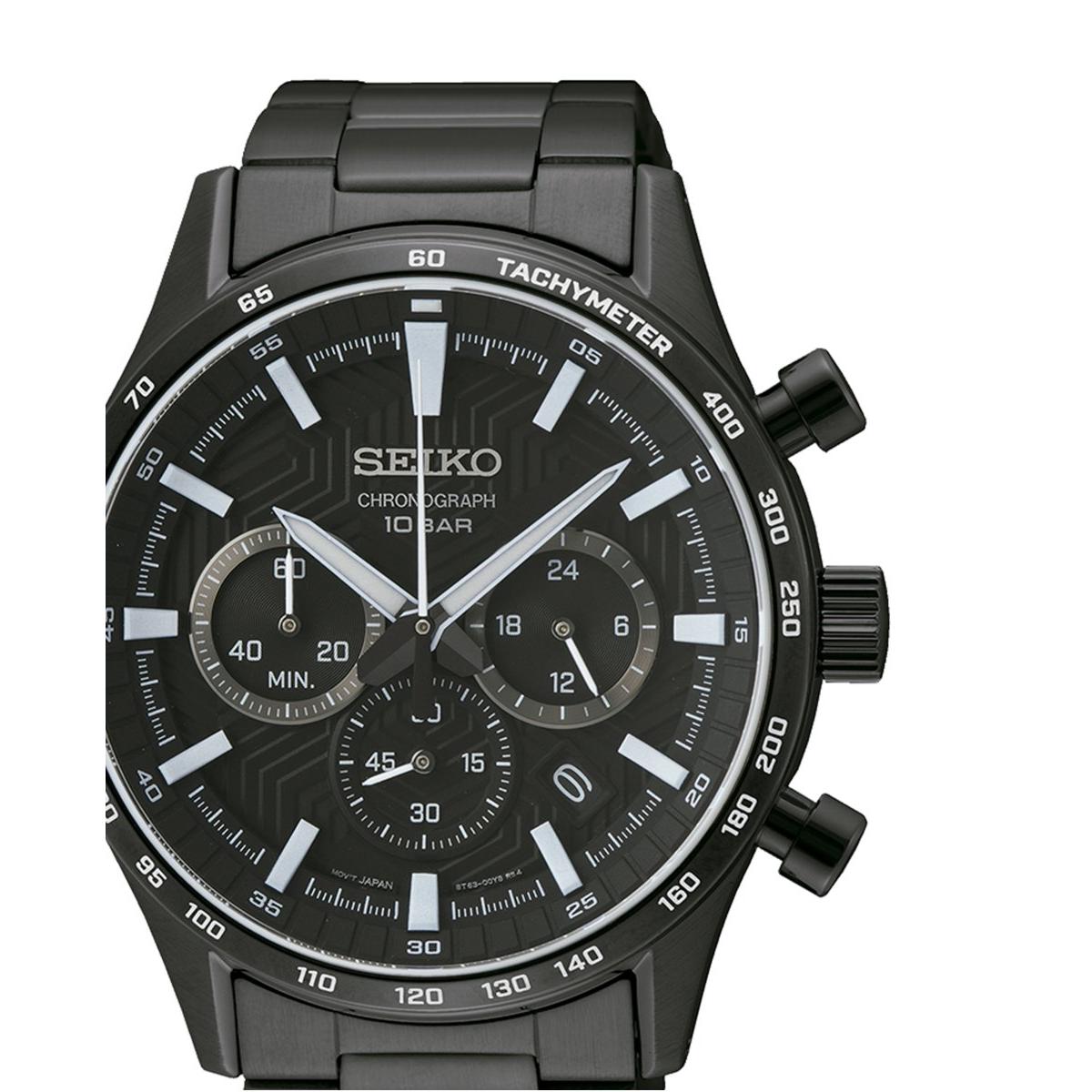 Seiko Chronograph SSB415P1 Quarzo Argento Blu