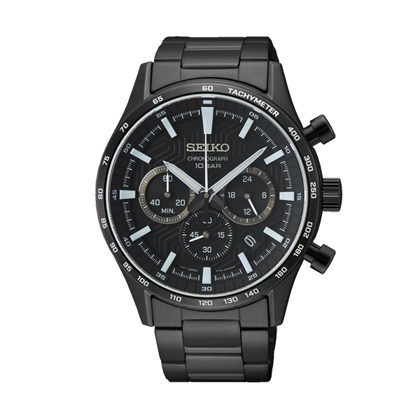 Seiko Chronograph SSB415P1 Quarzo Argento Blu